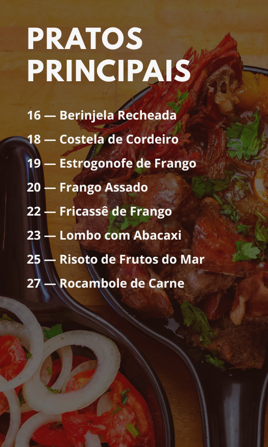 PRATOS PRINCIPAIS
